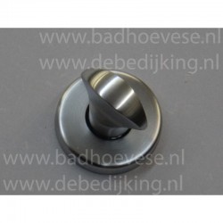 Wc Garnituur Mat Chroom 55Mm Rond